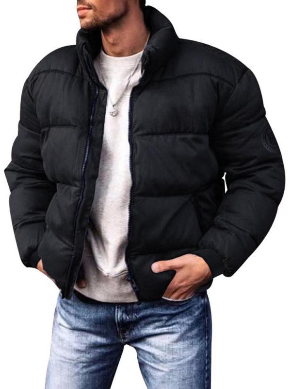 Stand Collar Men Winter Parka Jacket