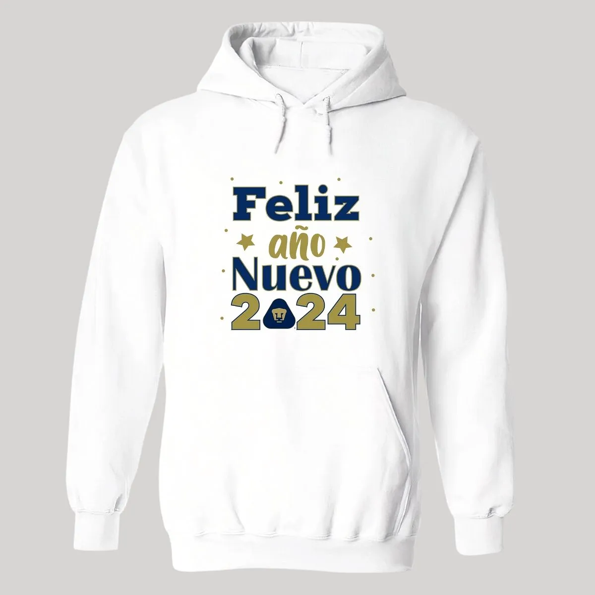 Sudadera Hombre Hoodie Pumas UNAM Feliz Ao Nuevo