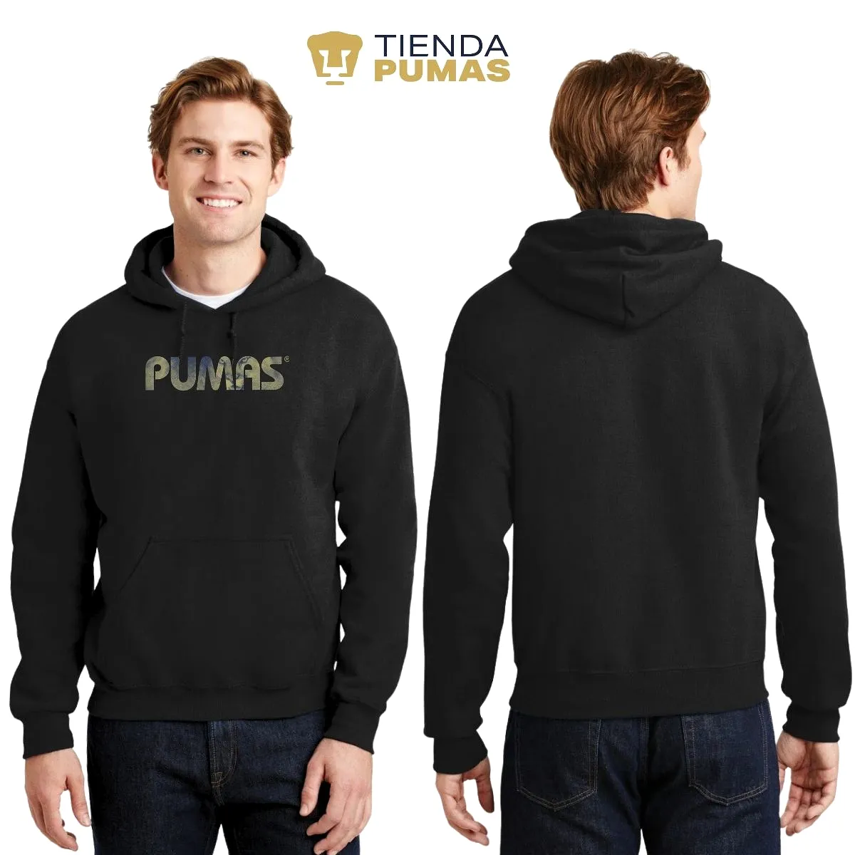 Sudadera Hombre Hoodie Pumas UNAM Fusión