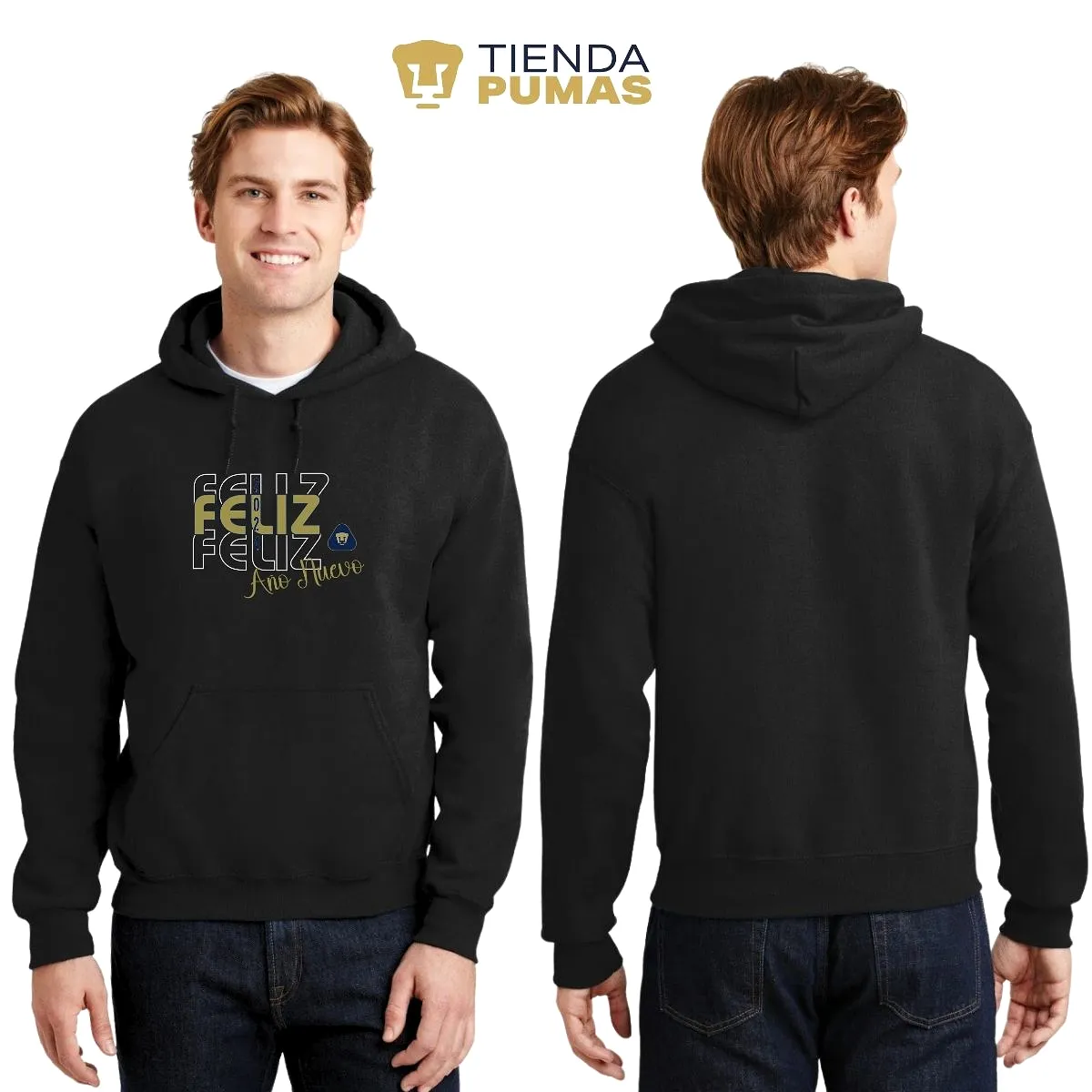 Sudadera Hombre Hoodie Pumas UNAM Nuevo Ao