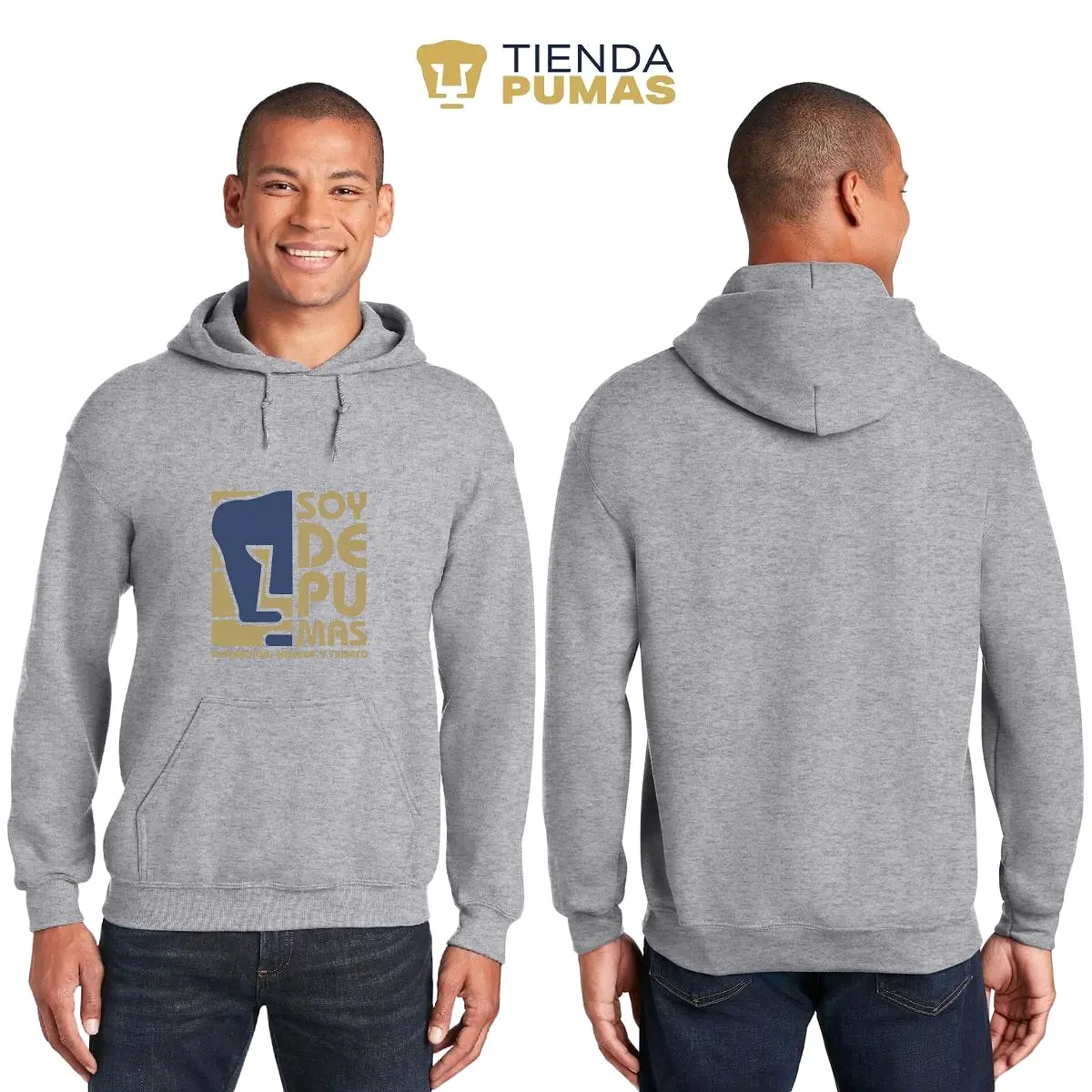 Sudadera Hombre Hoodie  Pumas UNAM Soy de Pumas