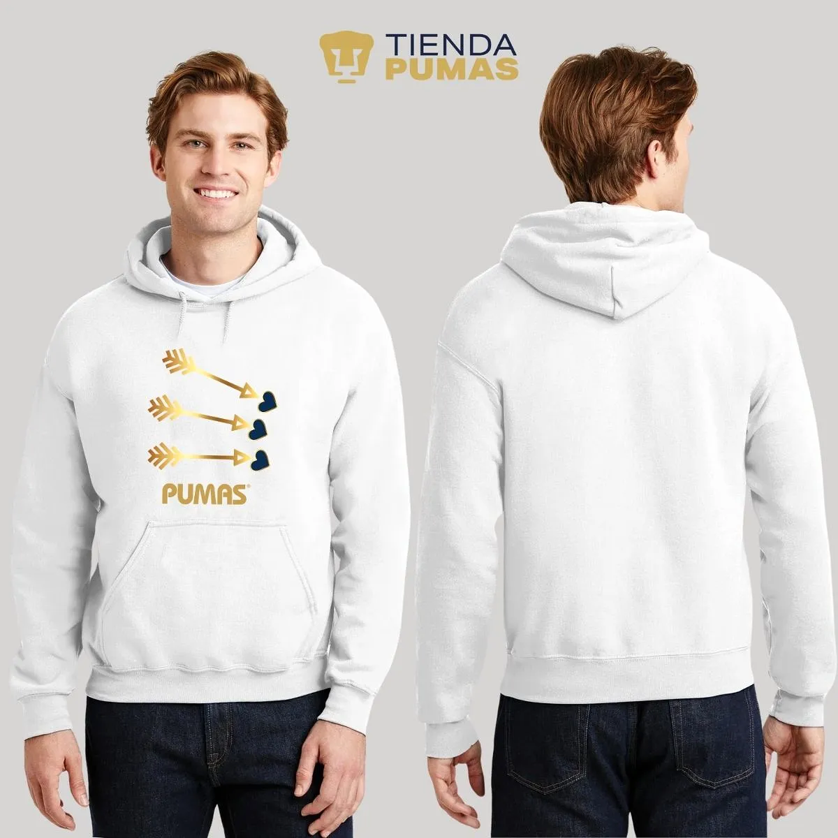 Sudadera para Hombre Hoodie Pumas UNAM Cupido