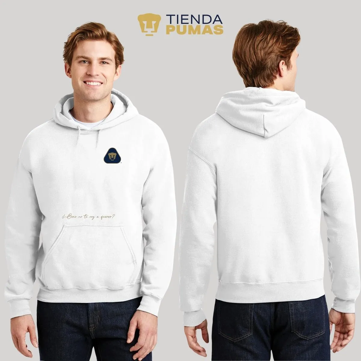 Sudadera para Hombre Hoodie Pumas UNAM Te voy a querer