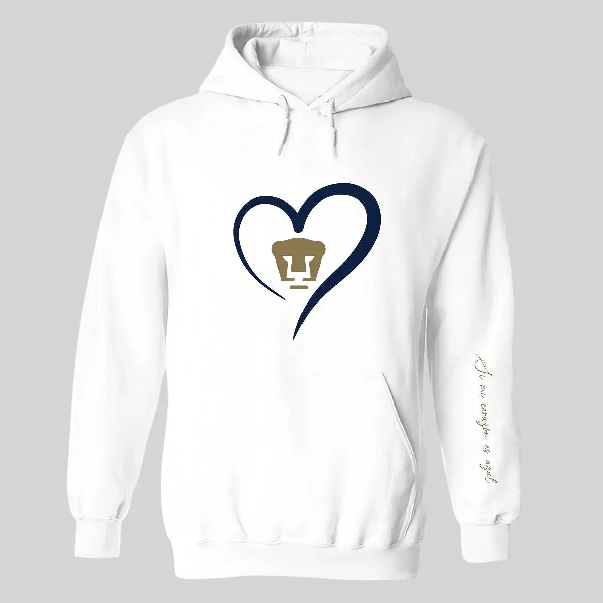 Sudadera para Mujer Hoodie Pumas UNAM Corazón Azul