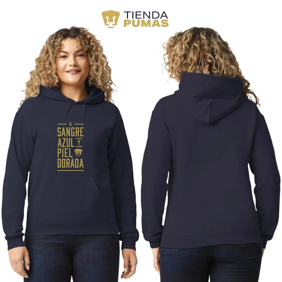 Sudadera para Mujer Hoodie Pumas UNAM De sangre azul