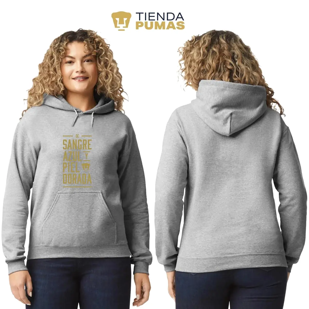 Sudadera para Mujer Hoodie Pumas UNAM De sangre azul