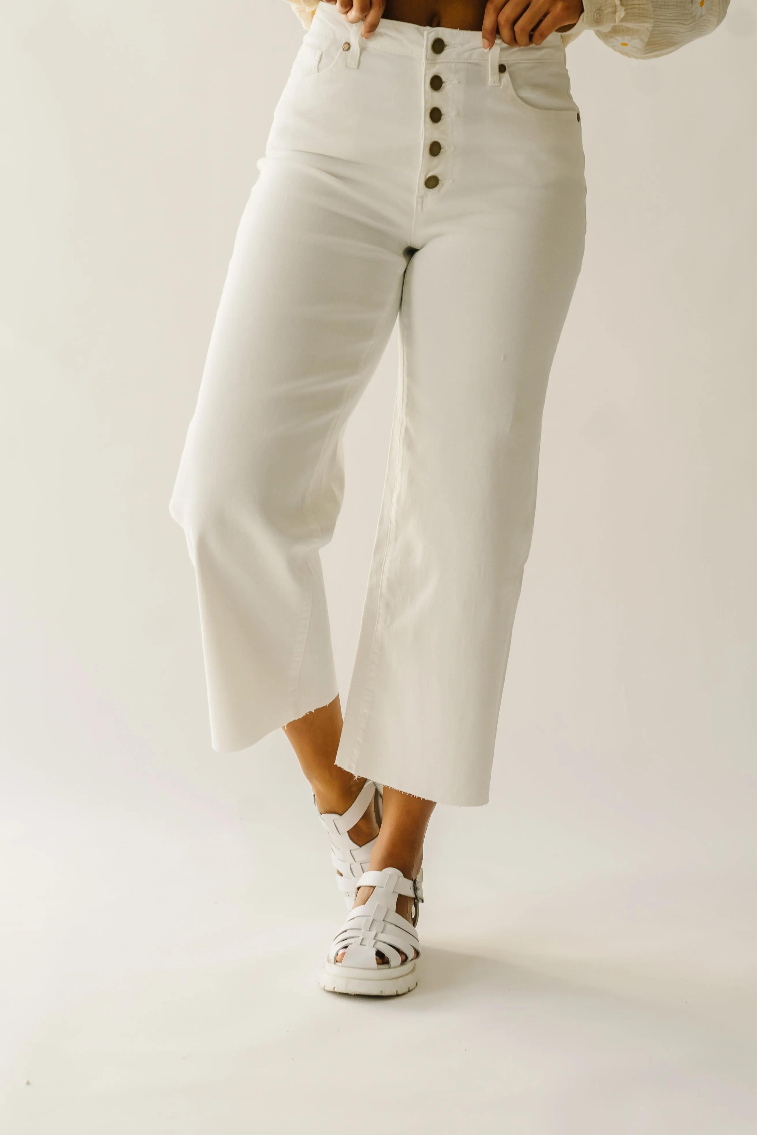 The Colbert Wide Leg Pant in White