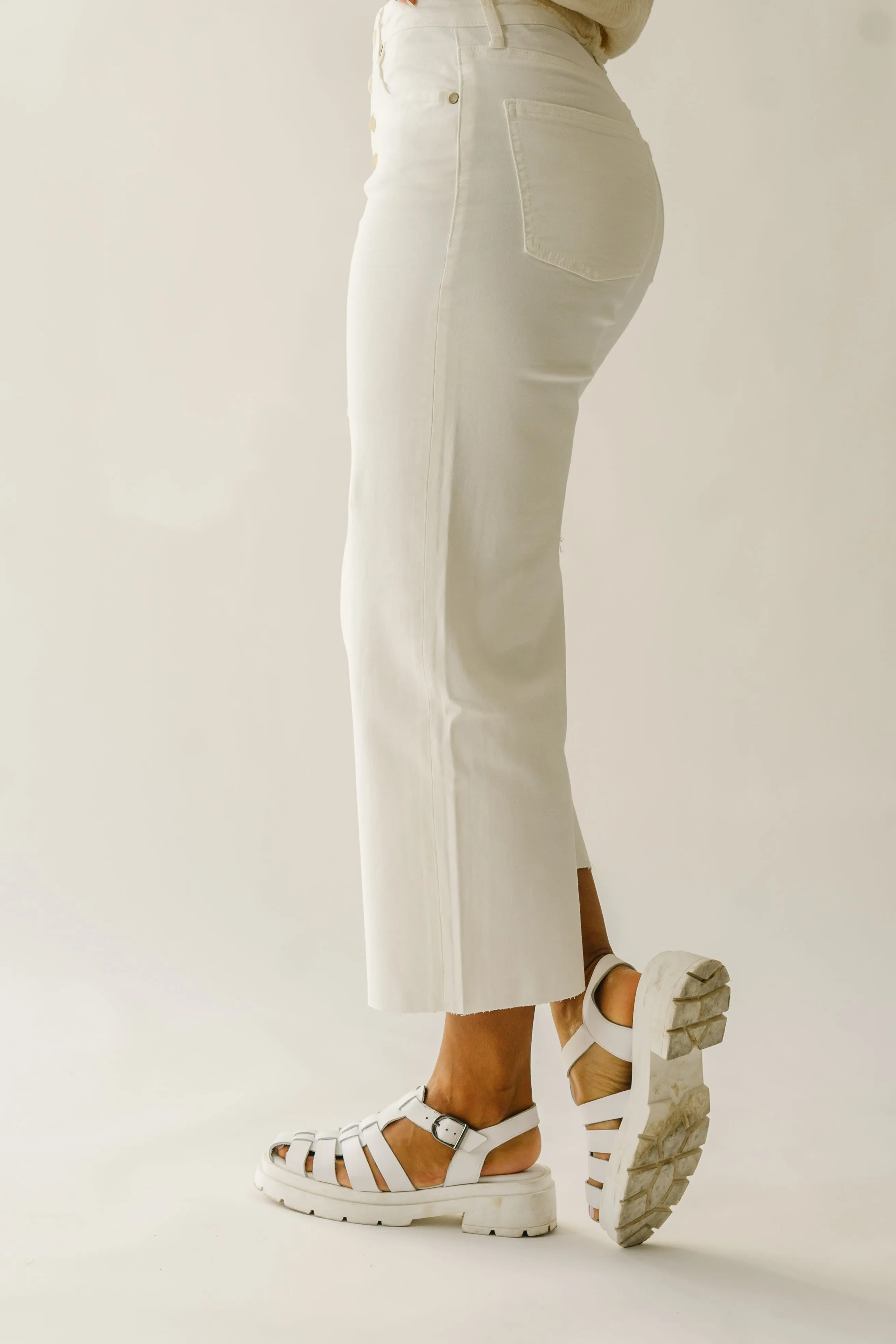 The Colbert Wide Leg Pant in White