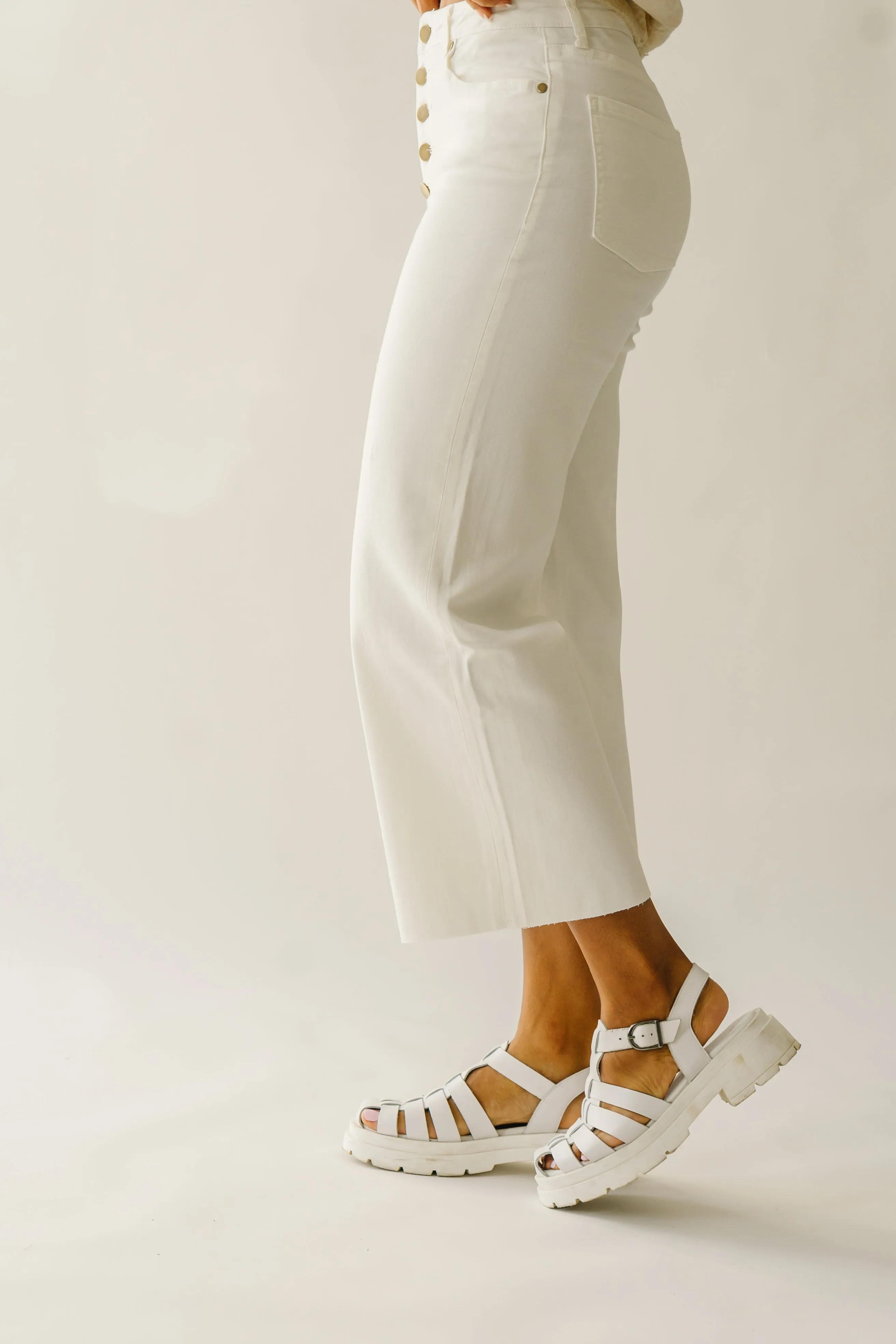 The Colbert Wide Leg Pant in White