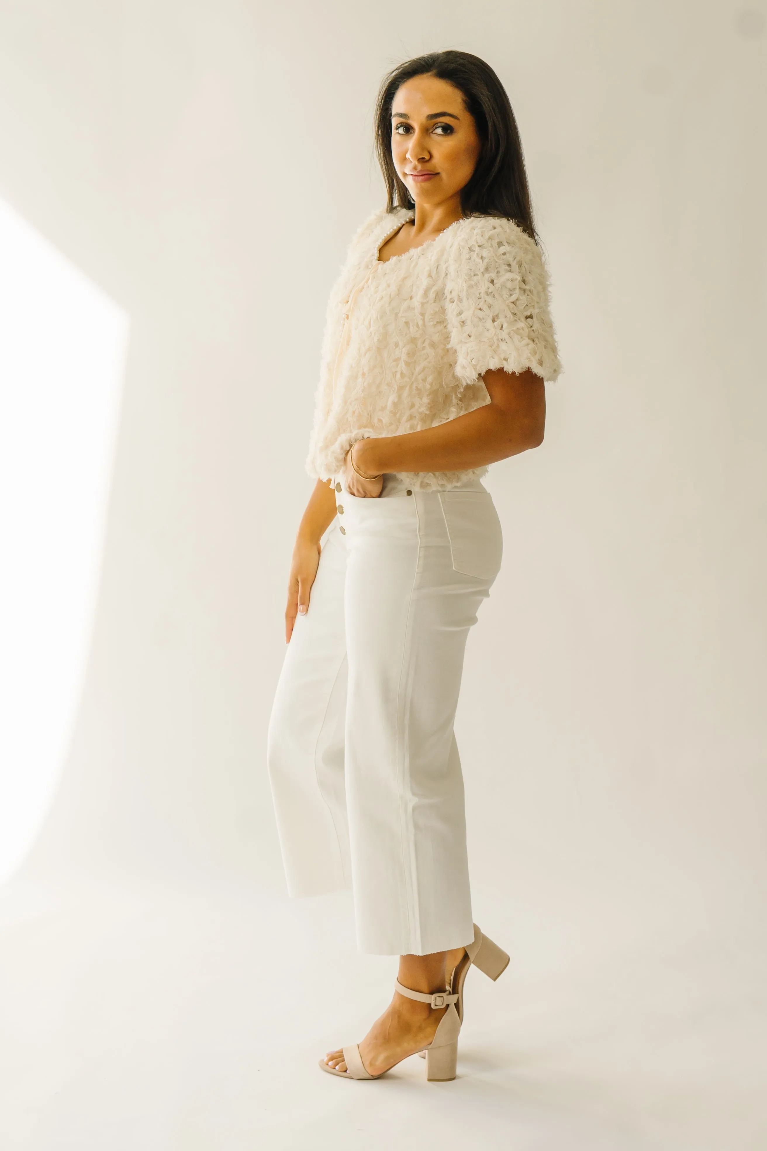 The Colbert Wide Leg Pant in White