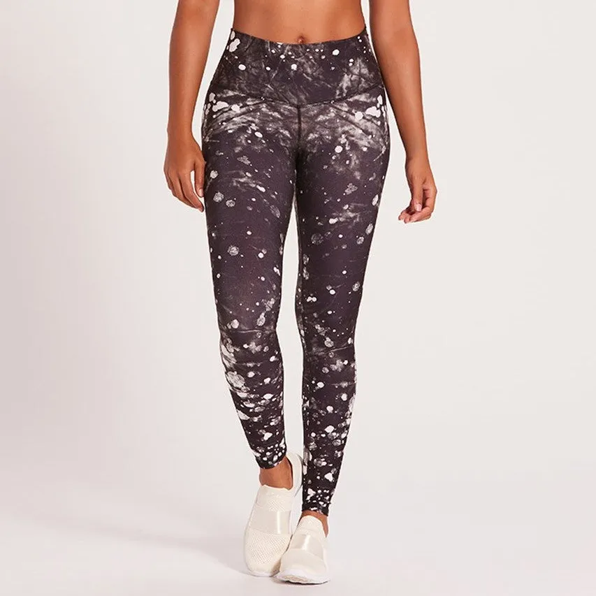 Tie Dye Barefoot Leggings - Moon Dust