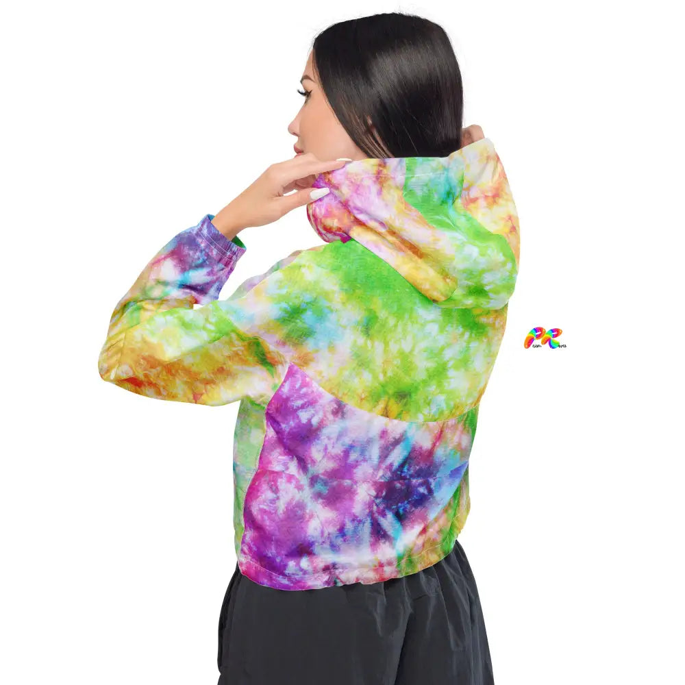 Tie Dye Women’s Cropped Windbreaker