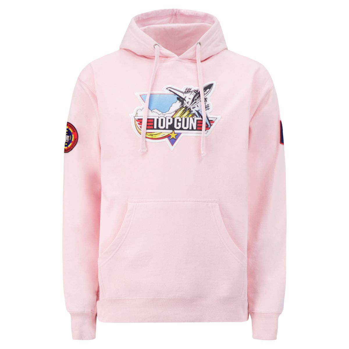 TOP GUN Unisex Retro Logo Hoodie - LIGHT PINK