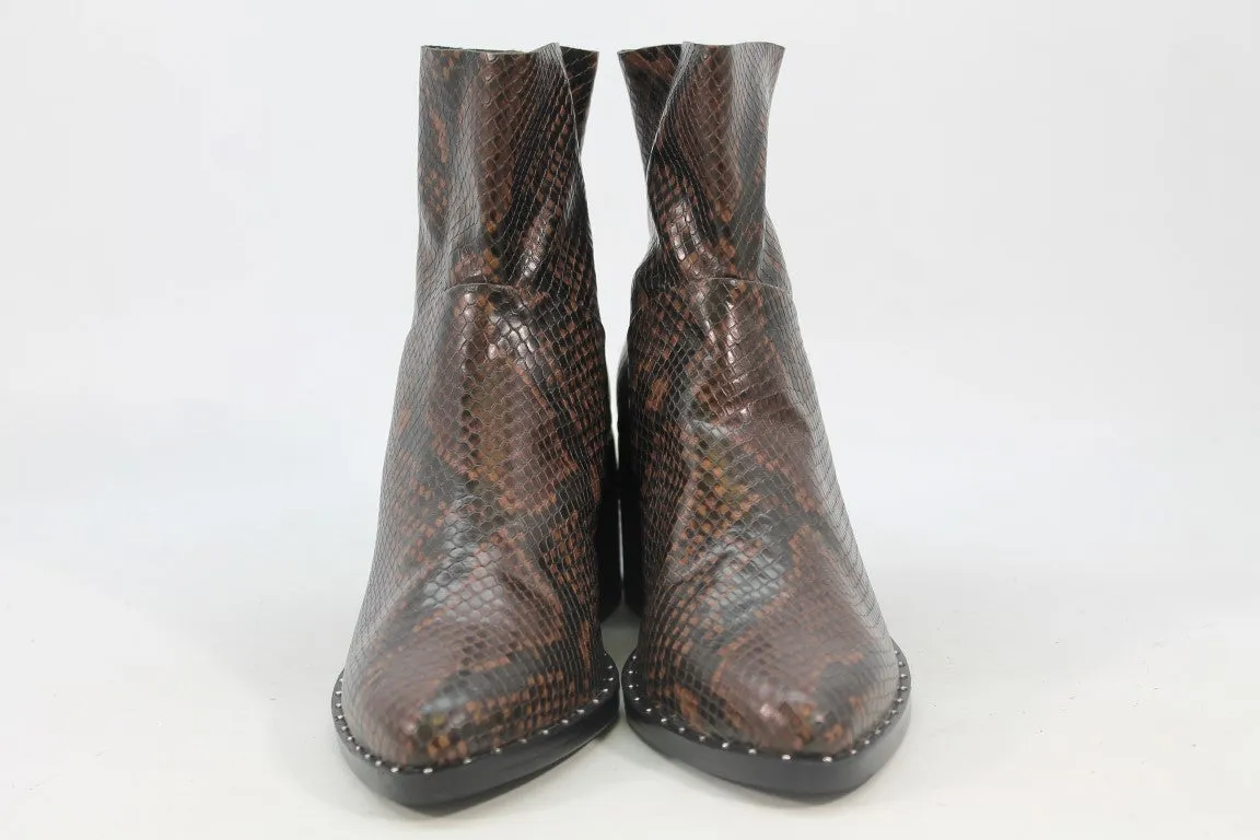 Treasure & Bond Farrah Women's Brown Snake Boots 5.5M(ZAP13782)