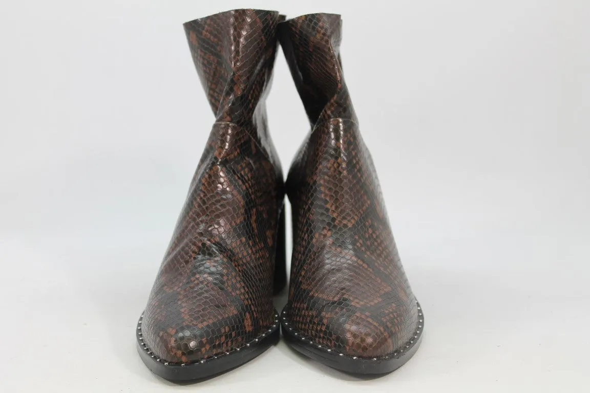 Treasure & Bond Farrah Women's Snake Brown Boots 8.5M(ZAP13153)