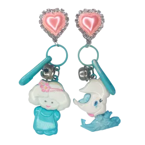 Vintage Pastel Dream Charm Earrings