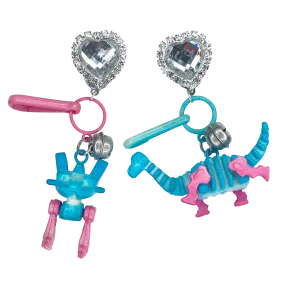 Vintage Transformer Charm Earrings