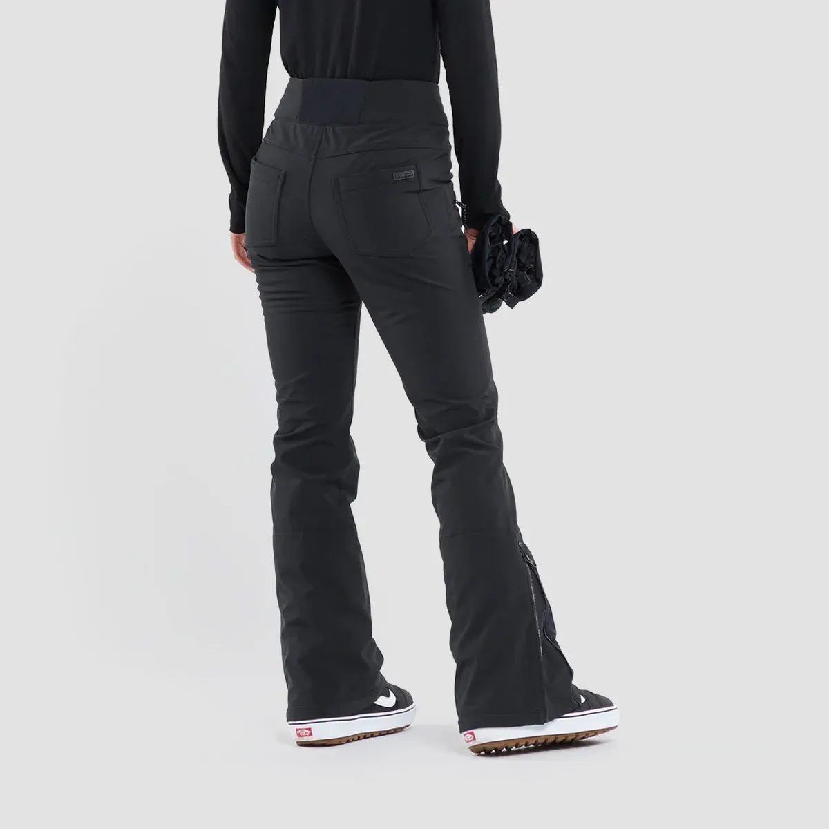 Volcom Battle Stretch High Rise Snow Pants Black - Womens