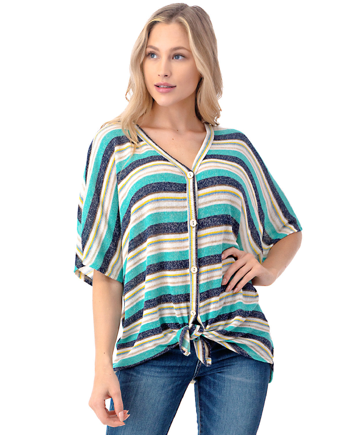 Women's Short Sleeve Loose Fit Dolman Tunic