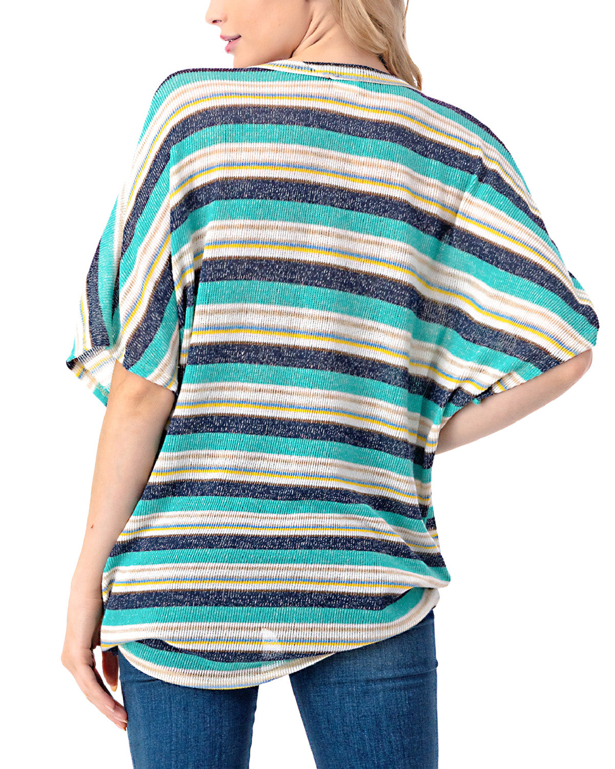 Women's Short Sleeve Loose Fit Dolman Tunic