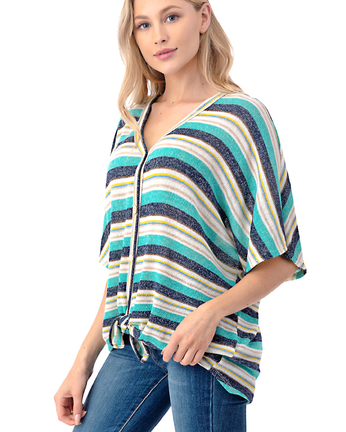 Women's Short Sleeve Loose Fit Dolman Tunic